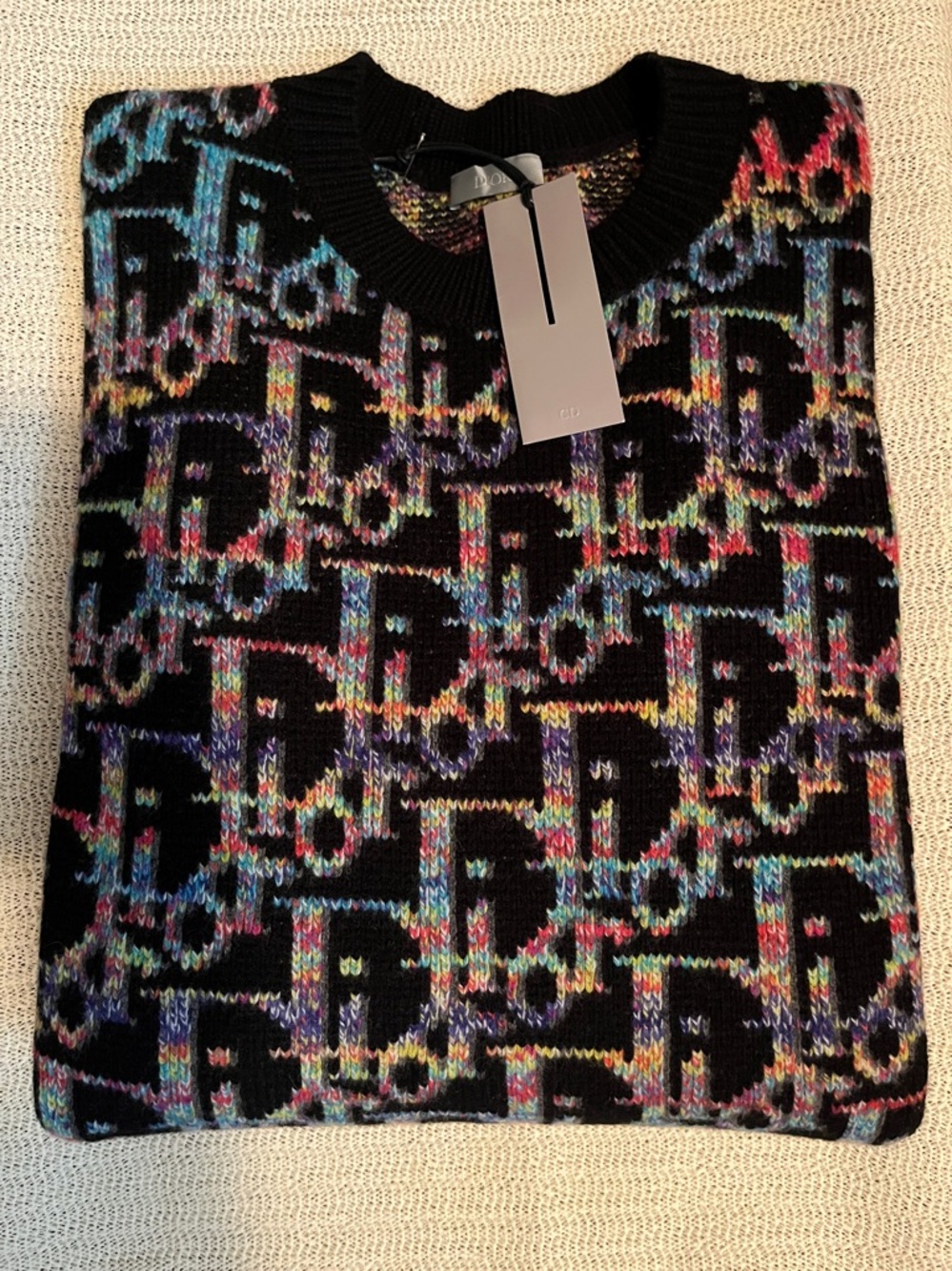 DIOR Oblique Jacquard Sweater (Size: XXXL) - New with Tags and Authentic